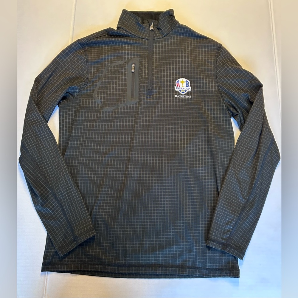 RLX Ralph Lauren Gray Ryder Cup Hazeltine Tour 1/2 Zip Pullover USA Size Medium